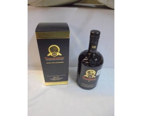 A boxed Bunnahabhain 12yr single malt Scotch whisky. 