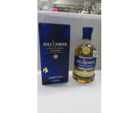 A boxed Kilchoman Machir Bay Islay single malt scotch whisky. 
