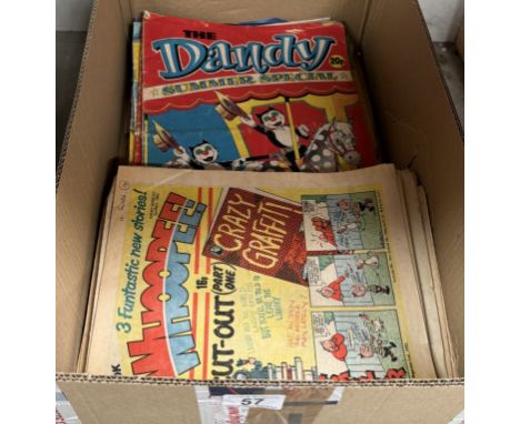A quantity of vintage comics