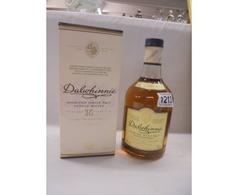 A boxed Dalwhinnie 15 year Highland single malt scotch whisky. 