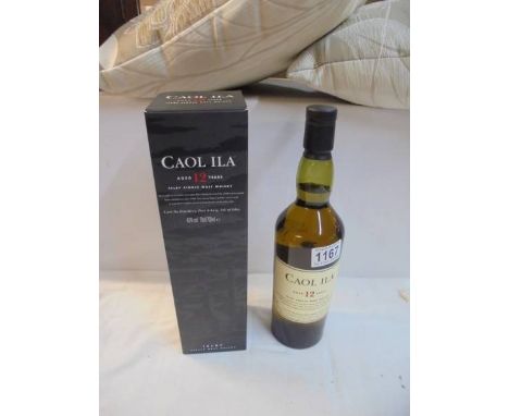 A boxed Caol Isla Islay single malt Scotch whisky. 