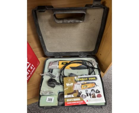 A cased electric Combat Tool cutter &amp; sander