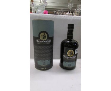 A boxed Bunnahabhain Islay single malt scotch whisky. 