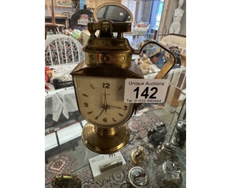 A vintage Swiza clock combined lighter A/F
