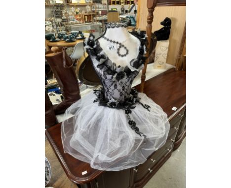 A Gothic wedding mannequin