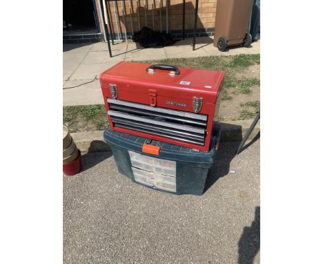 Two tool boxes with tools