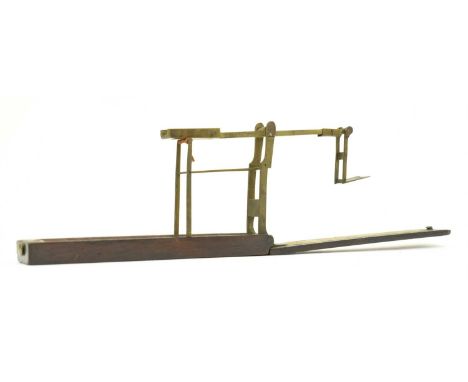 A George III late 18th century folding guinea scale by A.Wilkinson, Orsmkirk (late of Kirkby, Liverpool). The scale cased in 