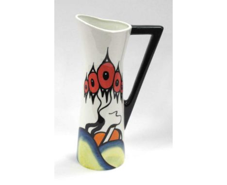 A Lorna Bailey Rare Working Prototype 'Highfield' Tall Conical Jug, available for two months only (May and June 2004) and ill