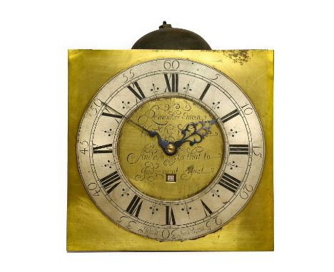 An Early 18th Century Thirty Hour Striking Wall Clock, signed John Sanderson, circa 1710, lantern style four posted movement 