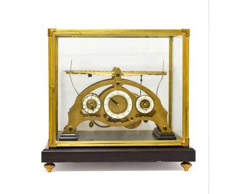 A Reproduction "William Congreve" Rolling Ball Mantel Clock, 20th century, single fusee movement, top mounted rolling ball pl