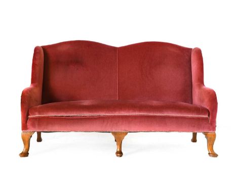 Attributed to Whytock &amp; Reid of Edinburgh: A Late 19th Century Wing-Back Sofa, in George III style, recovered in dark pin