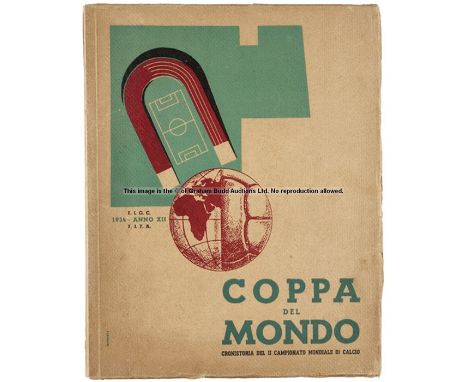 FIFA 1934 World Cup official report ''Coppa del Mondo Cronistoria del II Campionato Mondiale di Calcio'',published by the Ita