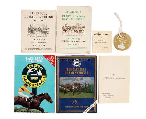 Group of Aintree racecards including Grand National days, 
comprising 24 for Grand National days (some duplication) dating be