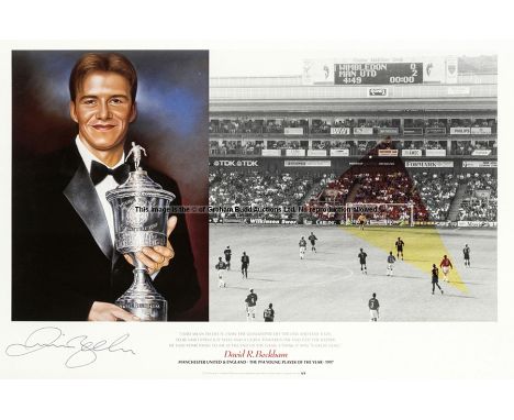 Four Manchester United presentations, two being 1998-99 Treble Winning season signed presentations,the first a Roy Keane sign