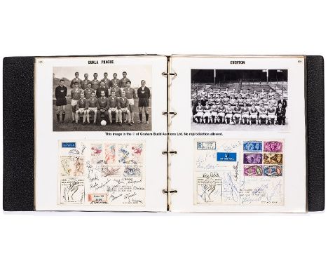 Fine album of signed First Day Covers and philatelic items relating to the 2nd edition of the American Cup International Socc