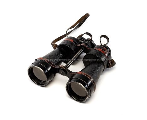Sir Gordon Richards' racing binoculars by Ross of London, circa mid-1960s, black binoculars with ROSS OF LONDON and 7x50 STEP