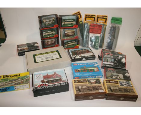 RAILWAY KITS a qty of boxed kits (buildings and accessories), including Wills, Peco, Ratio Models, Ian Kirk, Gaugemaster etc.