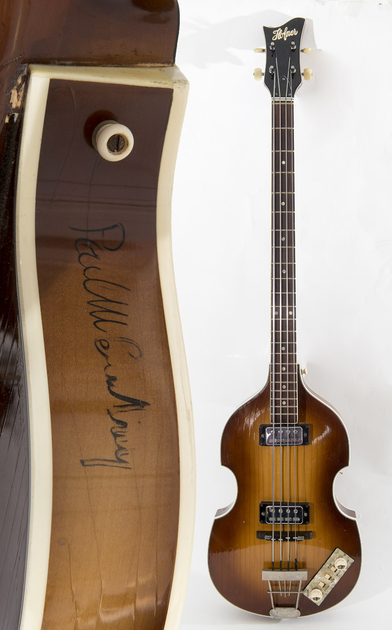 PAUL MCCARTNEY SIGNED GUITAR - HOFNER BASS GUITAR A Vintage Copy Of A ...