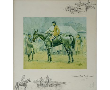 •`SNAFFLES` A BONA FIDE FOX CHASER Offset lithograph, laid down, with printed remarque, blindstamp, signed in pencil Image 25