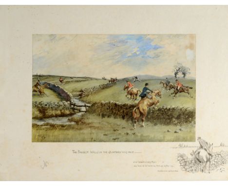 •`SNAFFLES` THE BIGGEST WALLS IN THE COUNTHRY WAS IN IT.. Offset lithograph, laid down, with printed remarque, blindstamp, si