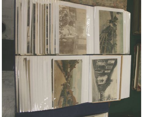POSTCARD ALBUM - SOUTH WEST including George Hotel Axminster Hunt Meet (2), Hunters Lodge Hunt Meet, Axminster, Axminster (Th