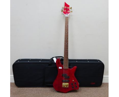 Starforce fretless Bass guitar No. 0090325, in Stagg carry case   Condition Report   Click here for further images, condition