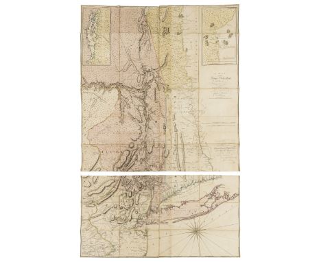 America.- New York.- Montresor (John) A Map of the Province of New York, with Part of Pensilvania, and New England, wall map 