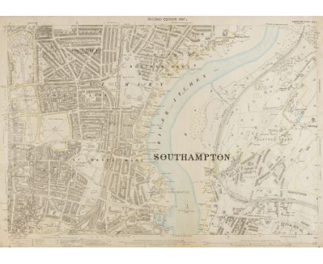 NO RESERVE Hampshire.- Ordnance Survey.- A group of 40 detailed plans in South West England, Hampshire, including one of Sout