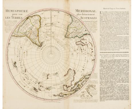 Southern Hemisphere.- Ottens (Reiner & Joshua) Hemisphere Meridional pour voir plus distinctement Les Terres Australes, featu