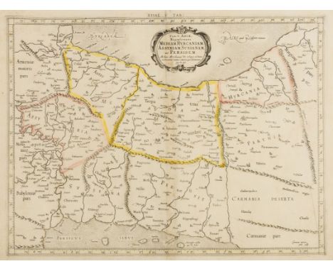 Iran & Iraq.- Mercator (Gerard) Tab. V. Asiae, repraesentans Mediam Hyrcaniam, Assyriam, Susianam, ac Persidem, Ptolemaic map