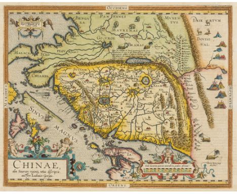 China.- Ortelius (Abraham) Chinae, olim Sinarum regionis, nova descriptio. Auctore Ludouico Georgio, map of China oriented wi