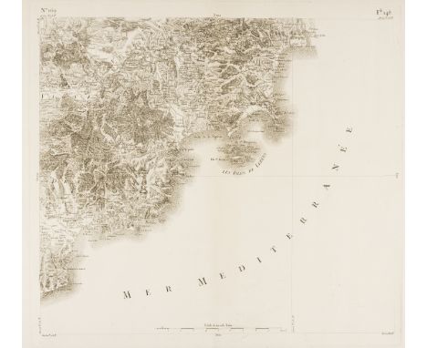 NO RESERVE France.- Côte d'Azur.- Ottens (Rainer & Joshua) Plan Du Passage du Var, fait le 30 Nove: 1746 par les Armées combi