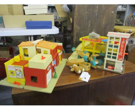 A selection of vintage Fisher Price Toys and others 