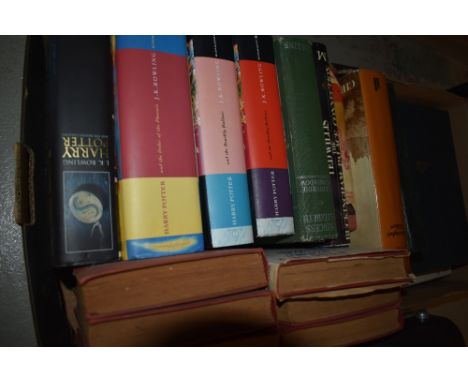 One carton of books including 'Harry Potter And The Deathly Hallows', First Edition and 'Harry Potter And The Order Of The Ph