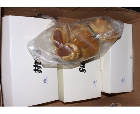 Four Steiff Royal commemorative teddy bears, produced for Danbury Mint, with original unopened packaging, 2001, 2012, 2016 an
