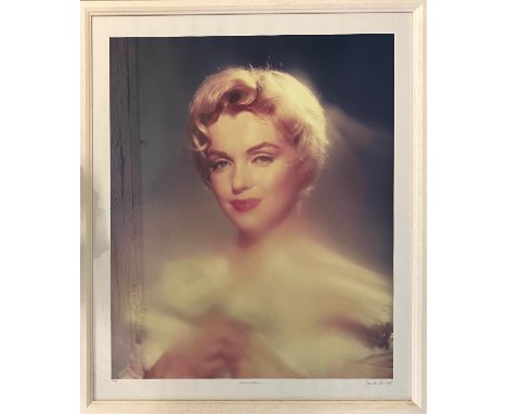 JACK CARDIFF, 'Blue Marilyn' photo print, 74cm x 60cm, signed and numbered 24/25, certificated verso framed. (Subject to ARR 