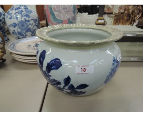 A Thomas Rathbone & Co blue and white planter
