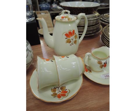 A selection of Foley ware including teapot, cups and saucers 