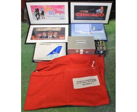 Aviation Interest - Airbus A330 interior colour documentation British Midland/ILFC A330-200; engine master switch; posters; f