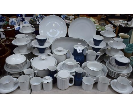 Ceramics - a German Thomas contemporary part dinner and tea set, comprising dinner plates, salad plates, dessert bowls, teapo