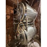 2019 ABS Stacked (2) 10 BBL Horizontal Lagering Tanks - Glycol Jacketed, Mandoor | Rig Fee $650