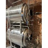 2019 ABS Stacked (2) 10 BBL Horizontal Lagering Tanks - Glycol Jacketed, Mandoor | Rig Fee $650