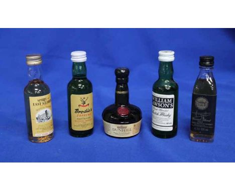 LARGE LOT OF WHISKY MINIATURES
Over 120 items, including Largiemeanoch 21, Lagavulin 12, Johnnie Walker Red Label and a numbe