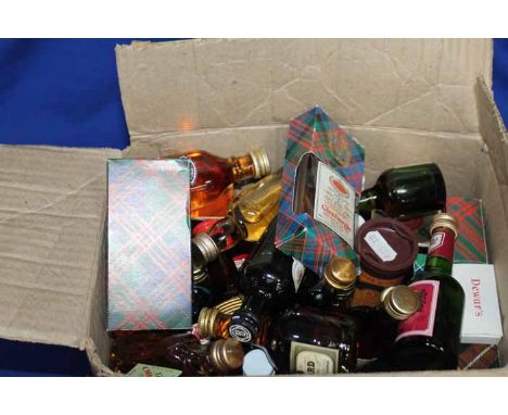 ASSORTED SPIRITS MINIATURES
Approximately 30 items, including Talisker 70° proof, Courvoisier cognac and Bertola Cream sherry