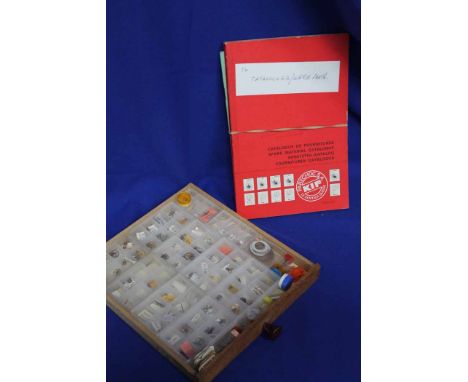 THREE CASES OF VARIOUS CLOCK WATCH PARTS