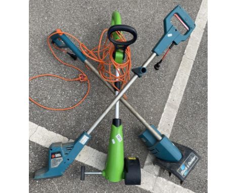 Three electric garden tools 