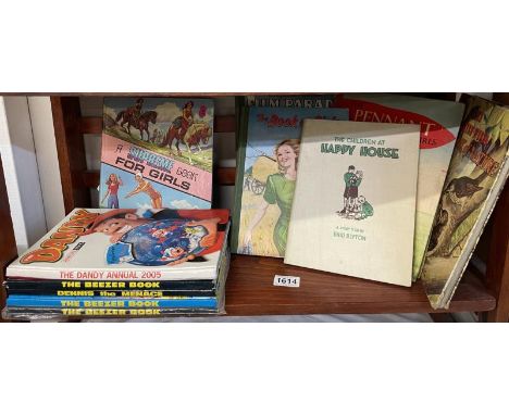 A collection of vintage children's annuals, Beezer &amp; Dandy etc.