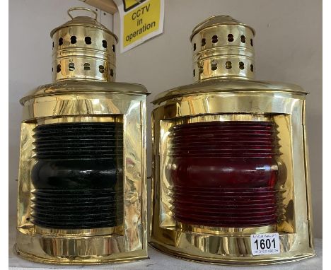 2 vintage style ships lanterns