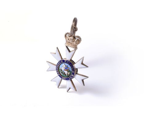 The Most Distinguished Order of Saint Michael and St George, CMG, Companion's neck badge, silver gilt and enamel, in case of 