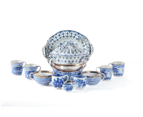 A miscellaneous selection of Worcester and other English porcelain, various dates late 18th/early 19th century, comprising: a